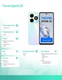 Smartfon SPARK 20 KJ5n 256+8 Biały