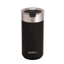 Quokka Boost Coffee Tumbler - Stainless steel thermal mug with brewer 400 ml (Carbon Black)