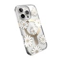 Speck Presidio Lux ClickLock & MagSafe - Case for iPhone 16 Pro (Sunshine Daisies / Clear / Gold)