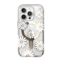 Speck Presidio Lux ClickLock & MagSafe - Case for iPhone 16 Pro (Sunshine Daisies / Clear / Gold)