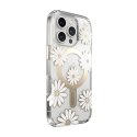 Speck Presidio Lux ClickLock & MagSafe - Case for iPhone 16 Pro (Sunshine Daisies / Clear / Gold)