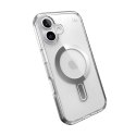 Speck Presidio Perfect-Clear ClickLock & MagSafe - Case for iPhone 16 (Clear / Chrome Finish / Serene Silver)