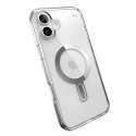 Speck Presidio Perfect-Clear ClickLock & MagSafe - Case for iPhone 16 Plus (Clear / Chrome Finish / Serene Silver)