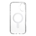 Speck Presidio Perfect-Clear ClickLock & MagSafe - Case for iPhone 16 Plus (Clear / Chrome Finish / Serene Silver)