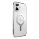 Speck Presidio Perfect-Clear ClickLock & MagSafe - Case for iPhone 16 Plus (Clear / Chrome Finish / Serene Silver)