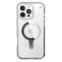 Speck Presidio Perfect-Clear ClickLock & MagSafe - Case for iPhone 16 Pro Max (Clear / Chrome Finish / Serene Silver)