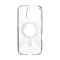 Speck Presidio Perfect-Clear Grip ClickLock & MagSafe - Case for iPhone 16 Pro (Clear / Chrome Finish / Serene Silver)