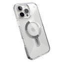 Speck Presidio Perfect-Clear Grip ClickLock & MagSafe - Case for iPhone 16 Pro Max (Clear / Chrome Finish / Serene Silver)