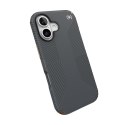 Speck Presidio2 Grip - Case for iPhone 16 (Charcoal Grey / Cool Bronze / White)