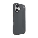 Speck Presidio2 Grip - Case for iPhone 16 (Charcoal Grey / Cool Bronze / White)