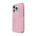 Speck Presidio2 Grip ClickLock & MagSafe - Case for iPhone 16 Pro (Wednesday Pink / Boysenberry Purple / White)