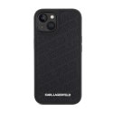 Karl Lagerfeld Quilted K Pattern - iPhone 15 Case (Black)