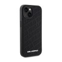 Karl Lagerfeld Quilted K Pattern - iPhone 15 Case (Black)