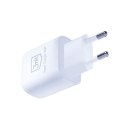 3mk Hyper Charger - USB-A QC 3.0 + USB-C PD 20W mains charger (White)