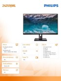 Monitor 23,8 cali 242S9JML VA DVI HDMI DP Pivot