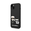 Karl Lagerfeld Liquid Silicone Karl & Choupette MagSafe - Case for iPhone 14 (Black)