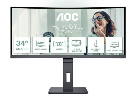 Monitor CU34P3CV 34 cale 100Hz Curved VA HDMI DP USB-C