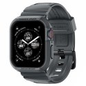 Spigen Rugged Armor Pro - Strap with case for Apple Watch 4/5/6/7/8/9/SE 44/45 mm (Dark Grey)