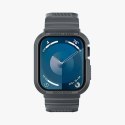 Spigen Rugged Armor Pro - Strap with case for Apple Watch 4/5/6/7/8/9/SE 44/45 mm (Dark Grey)