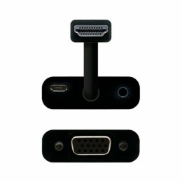 HDMI toS VGA with Audio Adapter NANOCABLE Black