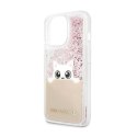 Karl Lagerfeld K-Peek A Boo - Case for iPhone 13 Pro Max (Glitter Pink Gold)