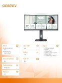 Monitor CU34P3CV 34 cale 100Hz Curved VA HDMI DP USB-C