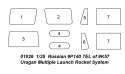 Model plastikowy Russian 9p140 TEL of 9K57 Uragan Multiple Launch Rocket System