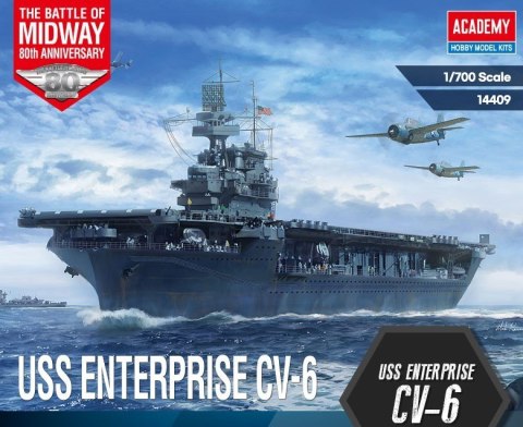 Model plastikowy Statek USS CV-6 Enterprise Battle of Midway