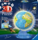 Puzzle 188 elementów 3D Globus podświetlany