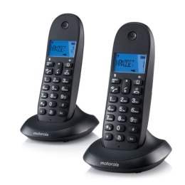 Wireless Phone Motorola C1002 (2 pcs) - Gray/Pomegranate