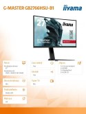 Monitor 27 cali GB2766HSU-B1 VA,165HZ,1500R,1MS,DP,HDMIx2,USB,FreeSyn