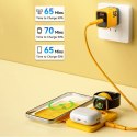 WEKOME WP-U172 - 3-in-1 Wireless Charger with MagSafe for iPhone, Apple Watch, and AirPods + Mirror (Yellow)