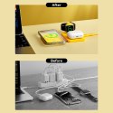 WEKOME WP-U172 - 3-in-1 Wireless Charger with MagSafe for iPhone, Apple Watch, and AirPods + Mirror (Yellow)