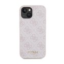 Guess 4G Metal Gold Logo - Case for iPhone 15 Plus (Pink)