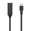 USB Adaptor Aisens A105-0408 Black USB 3.0 10 m