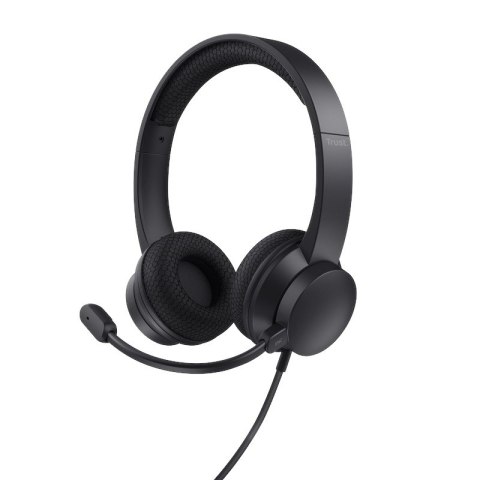 Trust Ayda - Headset with Microphone USB-A/USB-C & ENC (Black)