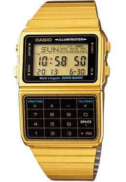 CASIO DATABANK CALCULATOR GOLD