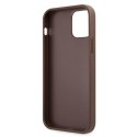 Guess 4G Big Metal Logo - Case for iPhone 12 / iPhone 12 Pro (Brown)