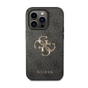 Guess 4G Big Metal Logo - Case for iPhone 15 Pro Max (Grey)