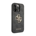 Guess 4G Big Metal Logo - Case for iPhone 15 Pro Max (Grey)