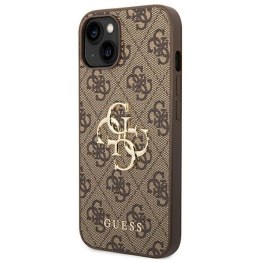 Guess 4G Big Metal Logo Case iPhone 14 (Brown)