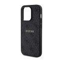 Guess 4G Collection Leather Metal Logo MagSafe - Case for iPhone 13 Pro Max (black)