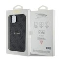 Guess 4G Collection Leather Metal Logo MagSafe - Case iPhone 15/14/13 (Black)