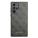 Guess 4G Metal Gold Logo - Case for Samsung Galaxy S22 Ultra (Grey)