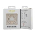 Guess MagSafe Ring Stand Rhinestone - Magnetic finger holder for phone with stand function (Gold)