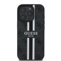 Guess 4G Printed Stripes MagSafe - Case iPhone 16 Pro Max (black)