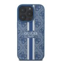 Guess 4G Printed Stripes MagSafe - Case iPhone 16 Pro Max (blue)