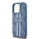 Guess 4G Printed Stripes MagSafe - Case iPhone 16 Pro Max (blue)