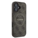 Guess 4G Ring Classic Logo MagSafe - Case iPhone 16 (brown)