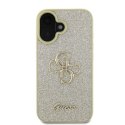 Guess Fixed Glitter Big 4G - Case iPhone 16 (gold)